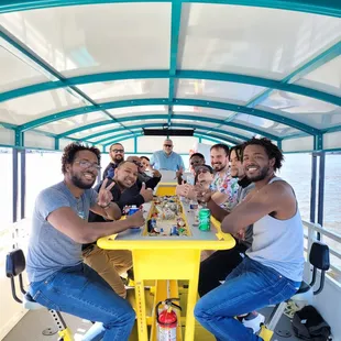 Bachelor Parties enjoying a cruise.