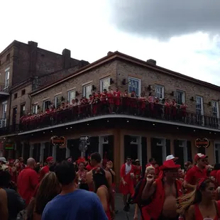 Red dress run on Bourbon Street!