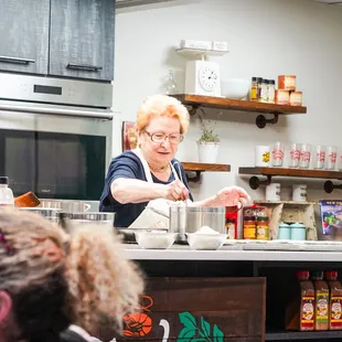 Our Grandma working her magic!