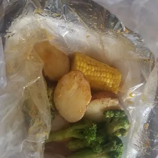 Steamed fish bag