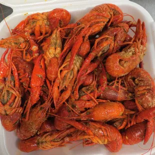 2 lb of Cajun Boiled Crawfish