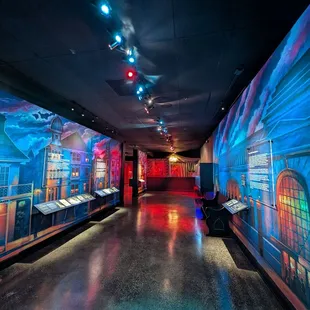 Interior of one of the exhibits