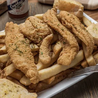 Southern Fried Catfish Po Boy & Fries
