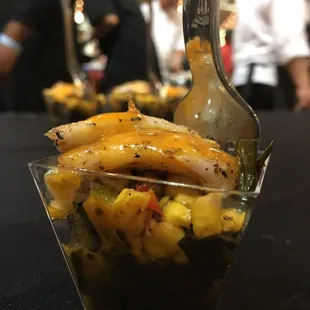 Fish with corn maque choux