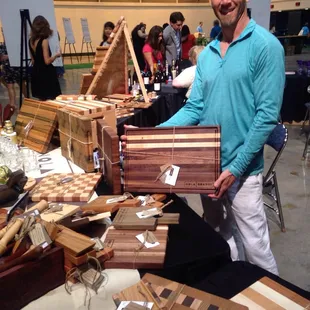 Nola Boards had the most beautiful selection of boards, I bought a personal size board for my cheese obsession