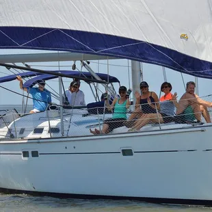 A group enjoying the bow
