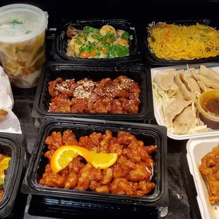 Dinner spread, was good!