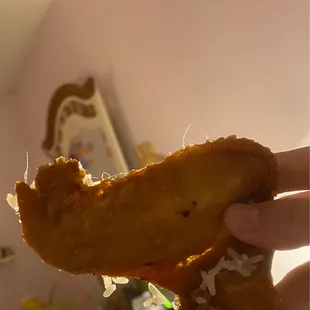 Hair stuck inside my chicken....