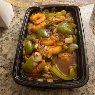 Hot and spicy shrimp
