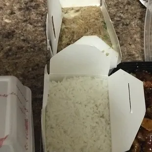 a variety of food items