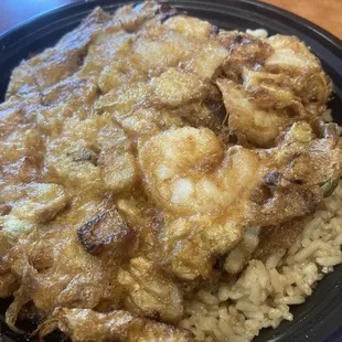Egg foo young shrimp