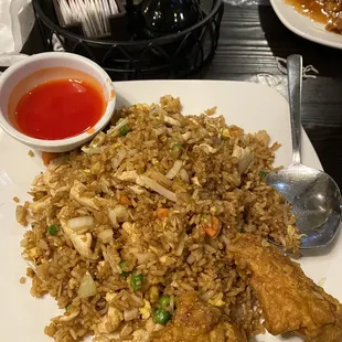 Chicken Fried Rice and Wings