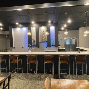 the kitchen and dining area