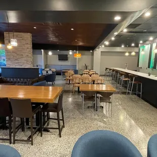 the dining area