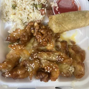 Honey walnut chicken