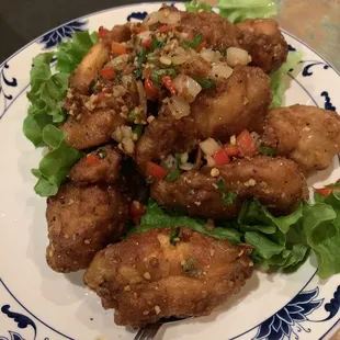 Salt and pepper chicken wings