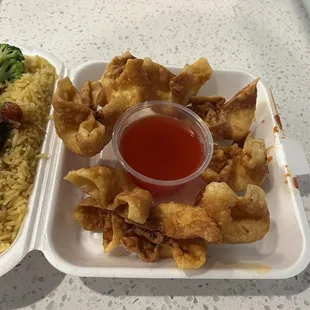 8. Fried Krab Rangoon