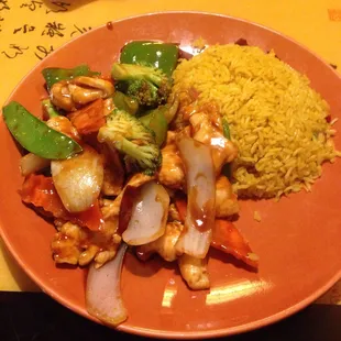 Sachsen Chicken with Pork Fried Rice....