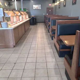 New interior renovations offers spacious and comfortable dining area!