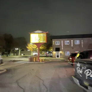 Outside