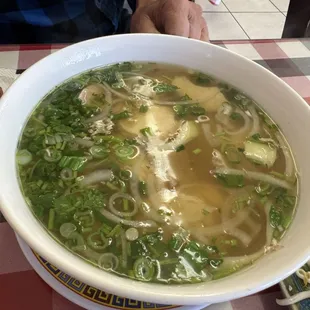 Chicken with shrimp pho