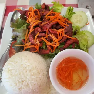 R3.  Took half of it home.  Good portions and greens to help after a cruise.