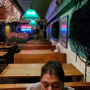 a man sitting at a table