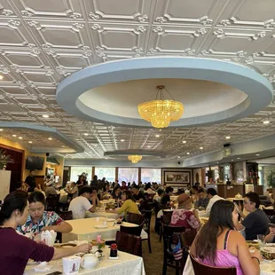 Crowd on a Friday afternoon.