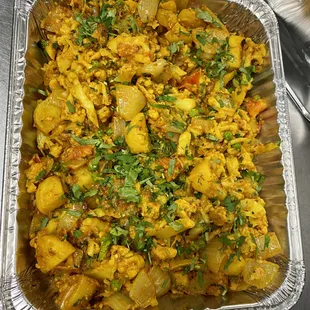 Pick up Tray order. Aloo Gobi