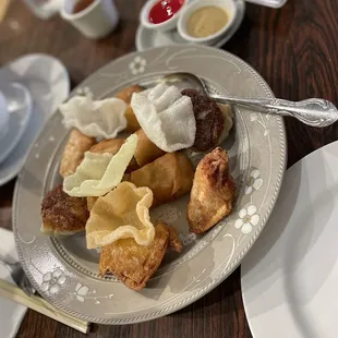 Combo appetizer plate