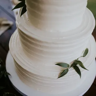 a three tiered wedding cake