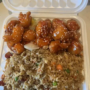 Bbq pork fried rice always tastes good!