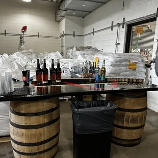 a man in a warehouse