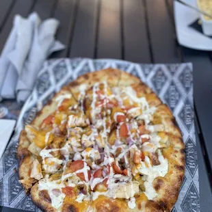 Chicken bacon ranch pizza
