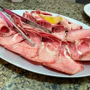 Beef tongue