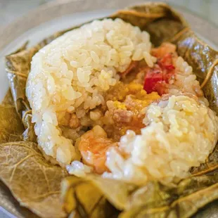 Amazing Sticky Rice in Lotus Leaf!