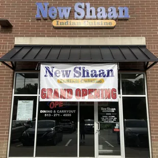the front of the restaurant