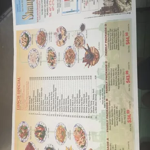 menu, sushi and sashimi