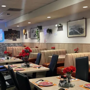 interior, sushi and sashimi