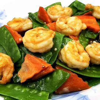 Shrimp with Snow Peas & Carrots
