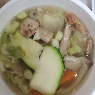 Pork Wonton Soup Chicken, Pork, and Beef Wonton Soup