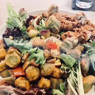 Fried Okra Salad