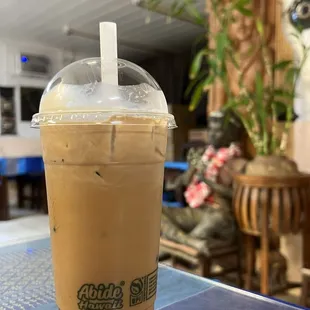 Vietnamese coffee with boba
