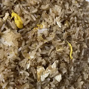 Fried rice; plain. No veggies no meat.