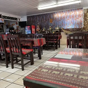 the interior of a chinese restaurant