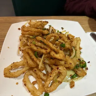 Salt and pepper calamari