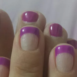 Gel nails &amp; pedicure: $60.00