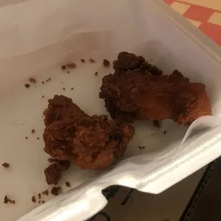 fried chicken in a paper bag