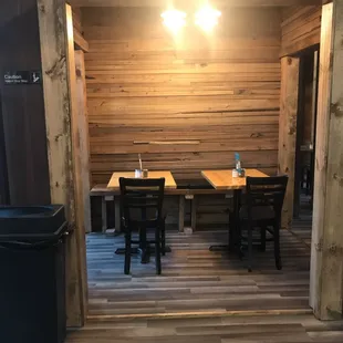 Booth for dining