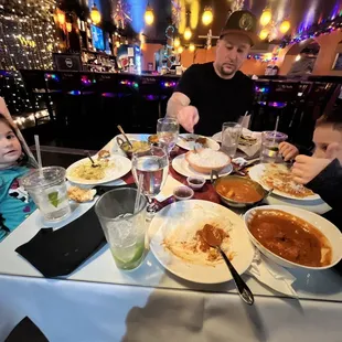 Shrimp Tandoori Masala Fish Tikki Masala Chicken Korma Garlic Naan